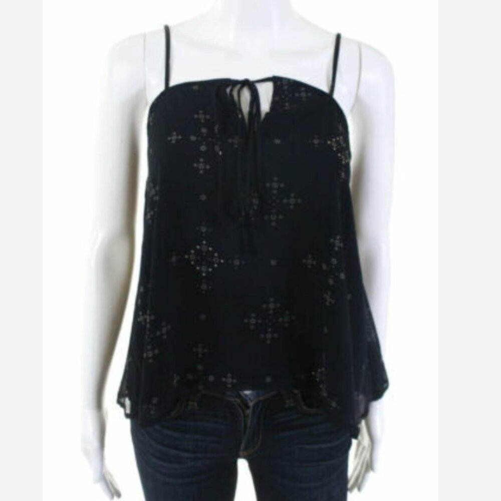 The Fifth Label navy strapped tank with open back
